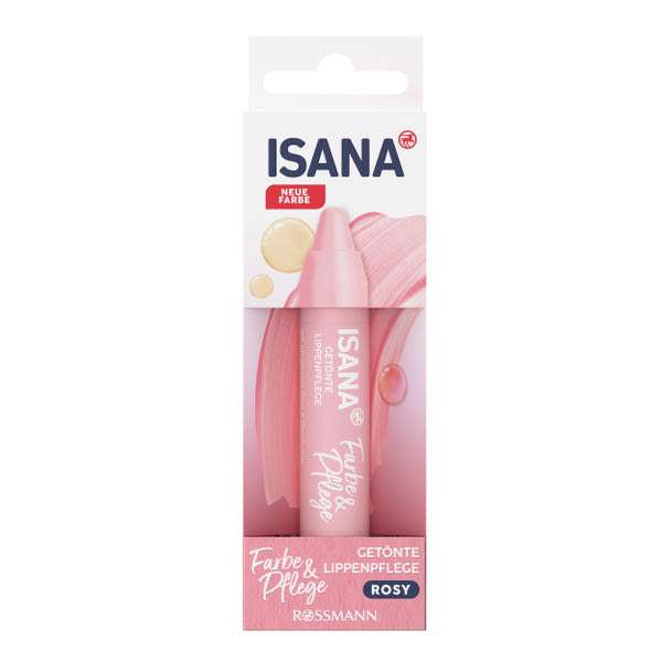 Isana Color & Care színezett ajakápoló /Rosy - 3,3 g