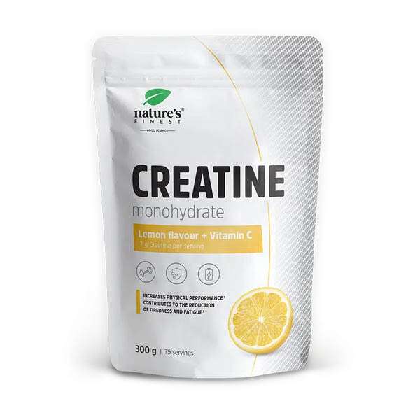 Nature's Finest Kreatin monohidrát + C italpor - 300 g