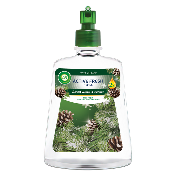 Air Wick Active Fresh Winter Walks & Amber automata légfrissítő utántöltő - 228 ml