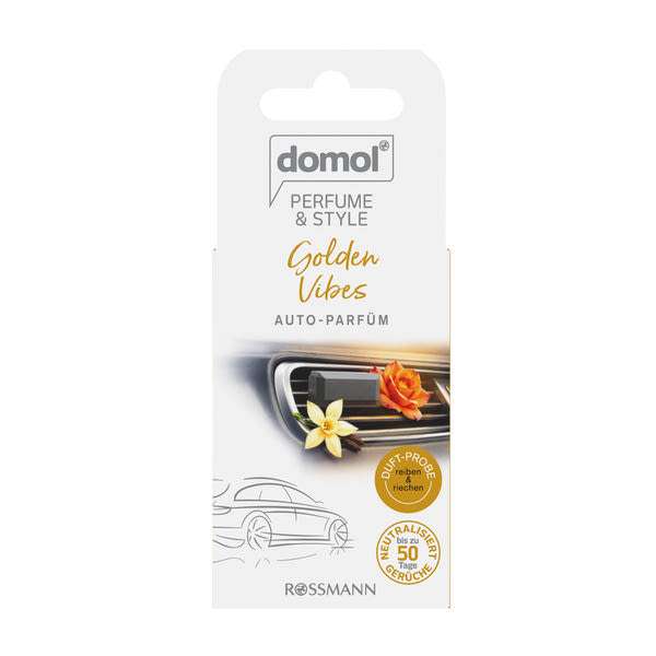 Domol Perfume & Style Golden Vibes autóillatosító - 9 ml