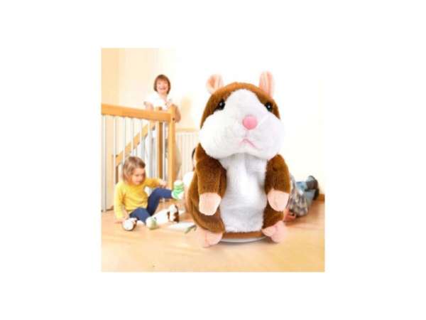 Beszélő hörcsög, interaktív játék, plüss hörcsög játék