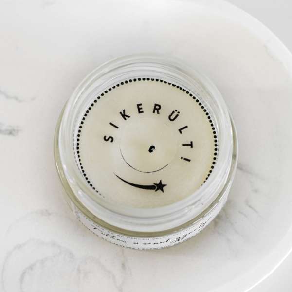 Titkos üzenet gyertya - Sikerült