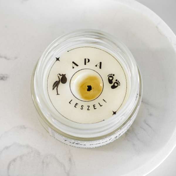 Titkos üzenet gyertya - Apa leszel