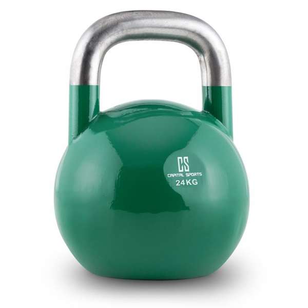 Capital Sports Compket 24, kettlebell, 24 kg, zöld