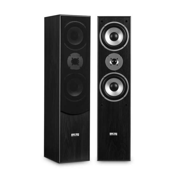 Auna L766 3-utas bassreflex HiFi hangfal pár, fekete