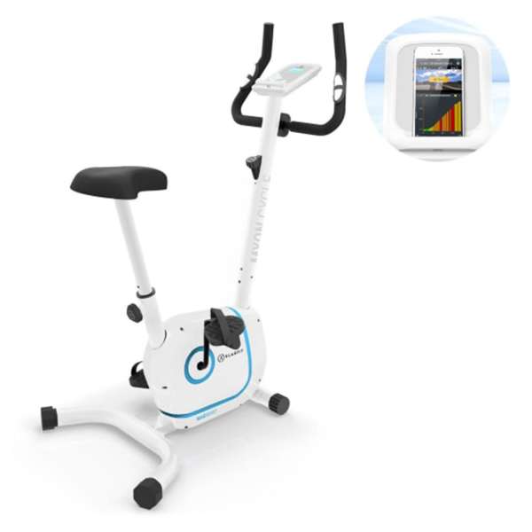 KLARFIT Myon Cycle, házi szobabicikli, szobakerékpár, lendkerék 12 kg, SmartCardio Studio