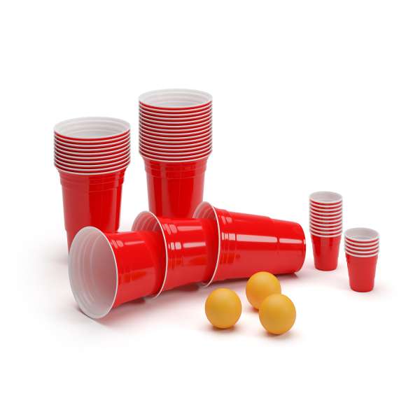 BeerCup Federer Ultimate Beer Pong party csomag, Red Cups, Shot Cups, labdákkal