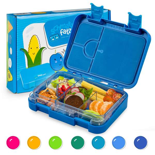 Klarstein junior Lunchbox, 6 rekesz, 21,3 x 15 x 4,5 cm (Sz x Ma x Mé), BPA-mentes