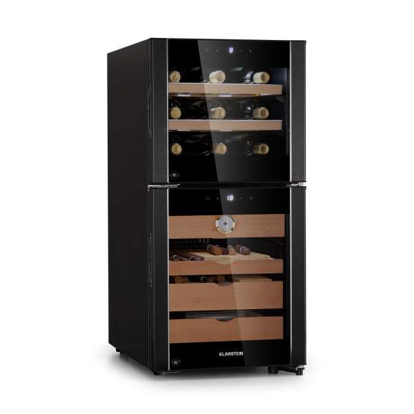 Klarstein El Dorado 89, humidor és borhűtő, 89 liter, érintőképernyő, LED