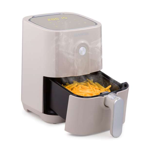 Klarstein Crisp-Pro, forrólevegős fritőz, 1400 W, 2,8 l, 8 program, időzítő, rozsdamentes acél