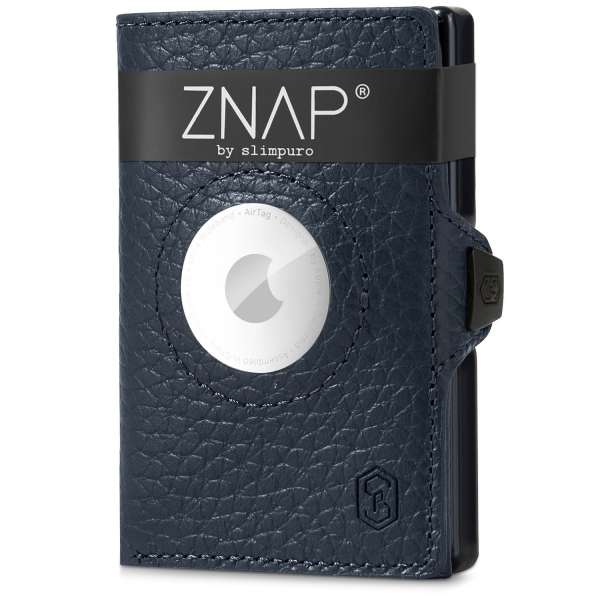 Slimpuro ZNAP Airtag Wallet, 12 kártya, érmés rekesz, 8,9 x 1,8 x 6,3 cm (Sz x Ma x Mé), RFID-védelem