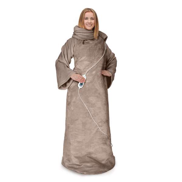 Klarstein Slanket melegítőtakaró ujjakkal 120W 155x180cm Coral Fleece