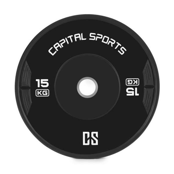 Capital Sports Elongate, Bumper Plate, tárcsa, súly, gumi, 2x 15 kg