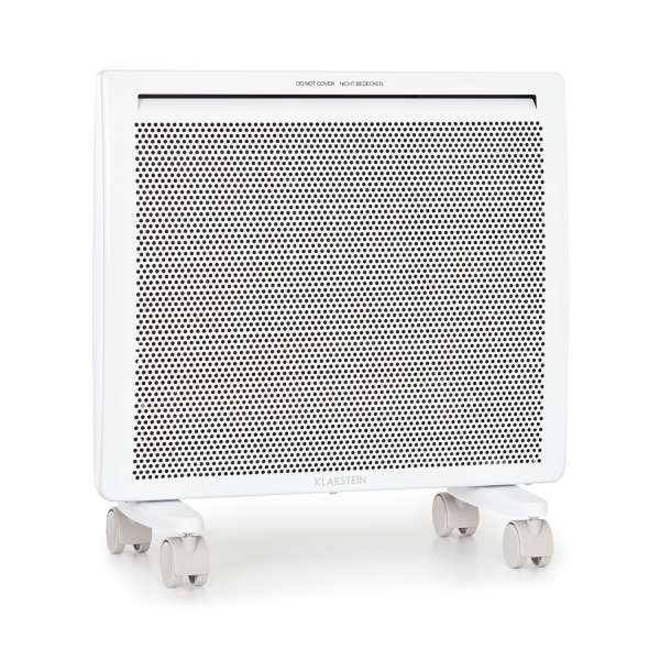 Klarstein Hot Spot Slimcurve Double Wave, konvektor, 2 az 1-ben fűtőtest, 1000 W, heti időzítő, fehér