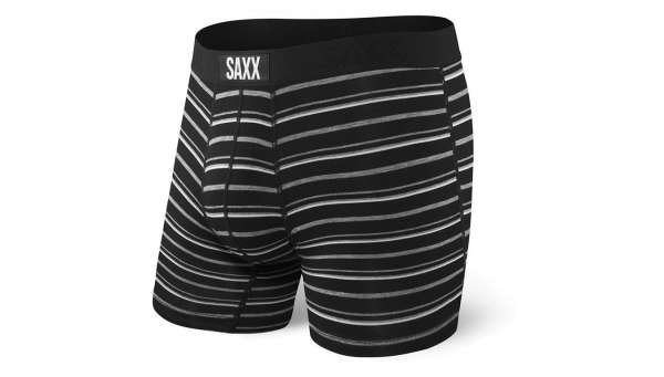 Saxx Vibe Boxer Brief Black Coast Stripe