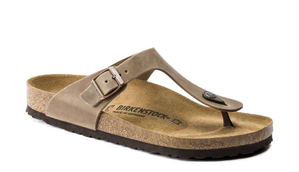 Birkenstock Gizeh NU Oiled Tabacco Brown Narrow Fit