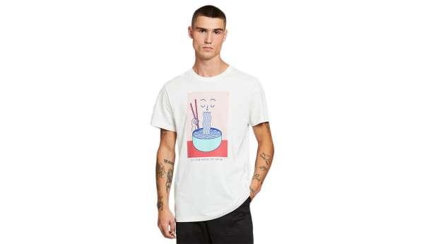 Dedicated T-shirt Stockholm Noodle Off-White