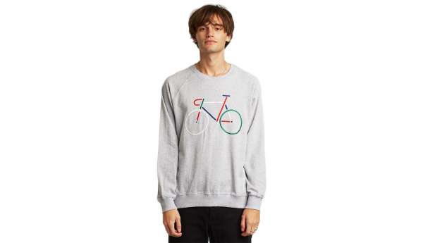 Dedicated Sweatshirt Malmoe Color Bike Grey Melange