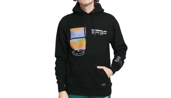 Caterpillar Fashion Pocket Hoodie Black