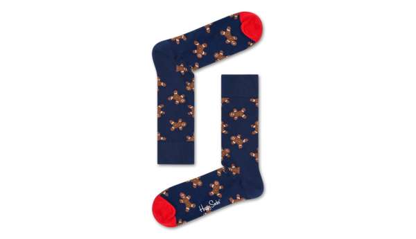 Happy Socks Gingerbread Man Sock