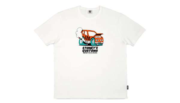 The Dudes Stoneys Ride Premium T-Shirt Heavyweight Off-White