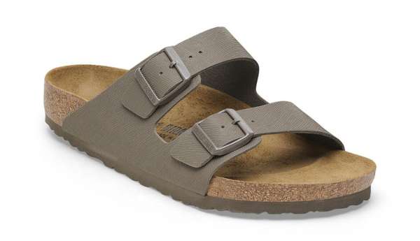 Birkenstock Arizona BF Saffiano Concrete Gray Narrow Fit