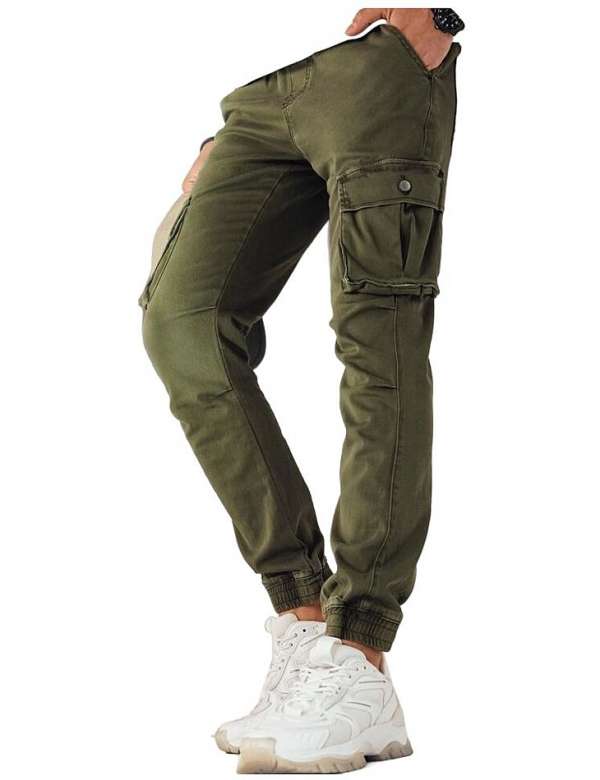 Khaki cargo jogger nadrág