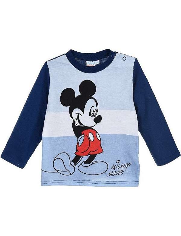 Mickey egér kék fiú hosszú ujjú pólója