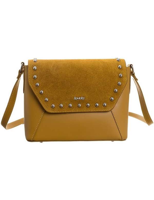 Rovicky sárga női crossbody kézitáska twr-80 sárga logóval