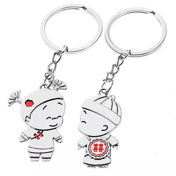 Kulcstartó szett - kisfiú és kislány, kínai ornamentumok