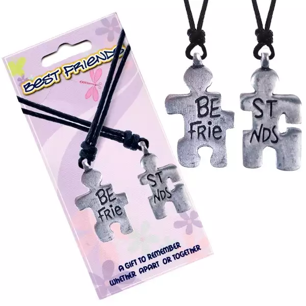 Nyakláncok BEST FRIENDS medálokkal, két Puzzle darab
