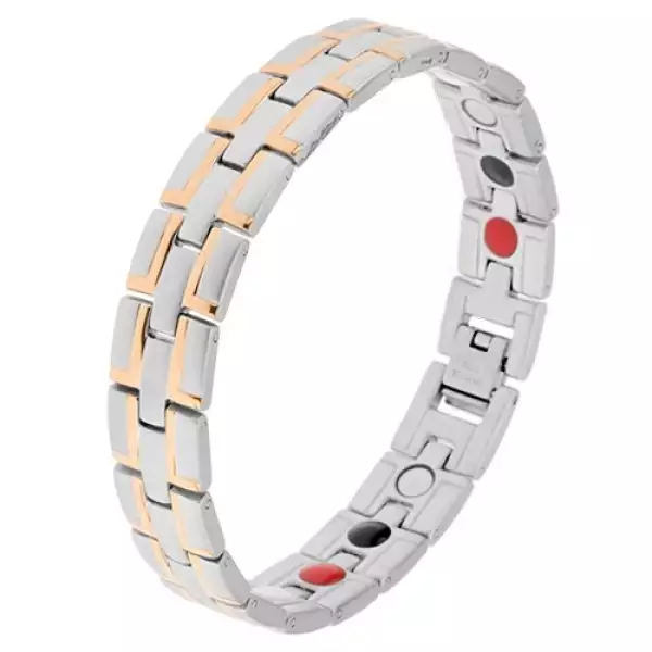 Acél karkötő, matt, ezüst színben, 