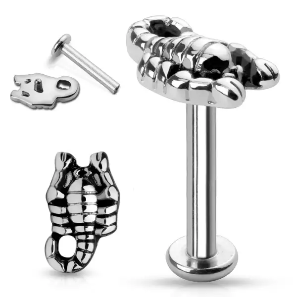 Labret sebészeti acélból - skorpió