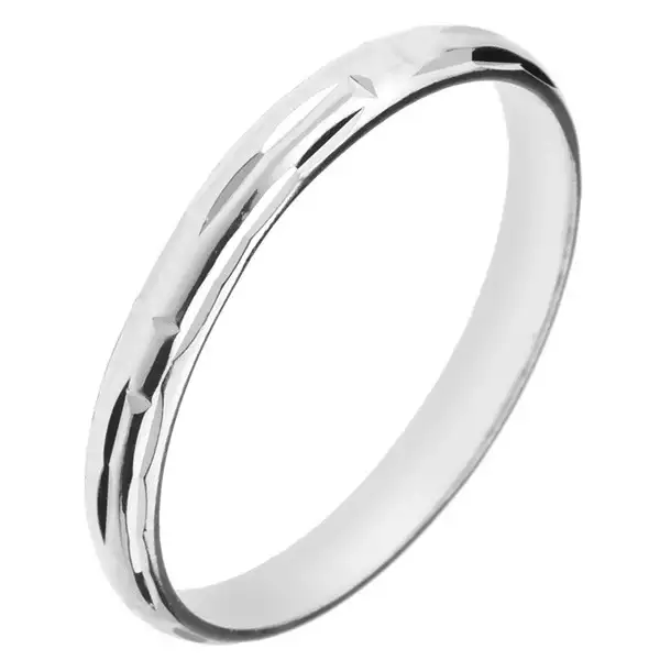 925 ezüst gyűrű - labirintust alkotó bevágások - Nagyság_ 55