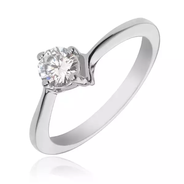 925 ezüst gyűrű - tiszta cirkónia négyzetes dupla kehelyben - Nagyság_ 58