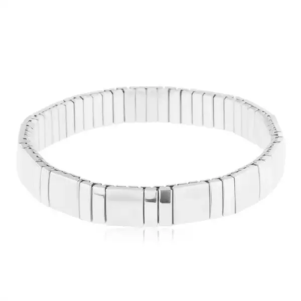 Streccs karkötő 316L acélból, két fényes és egy matt elem