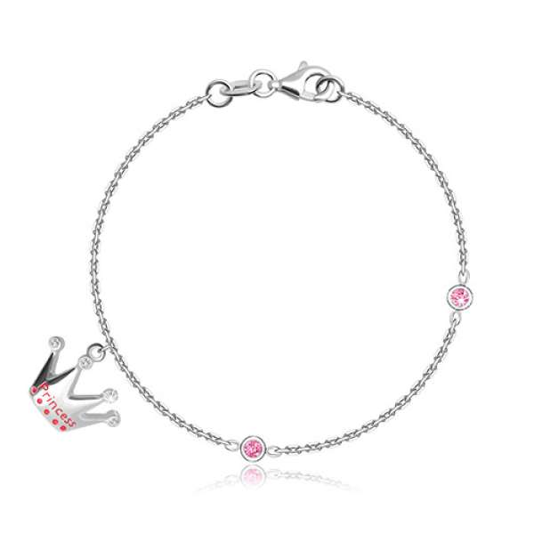 Gyerek karkötő 925 ezüstből – korona 