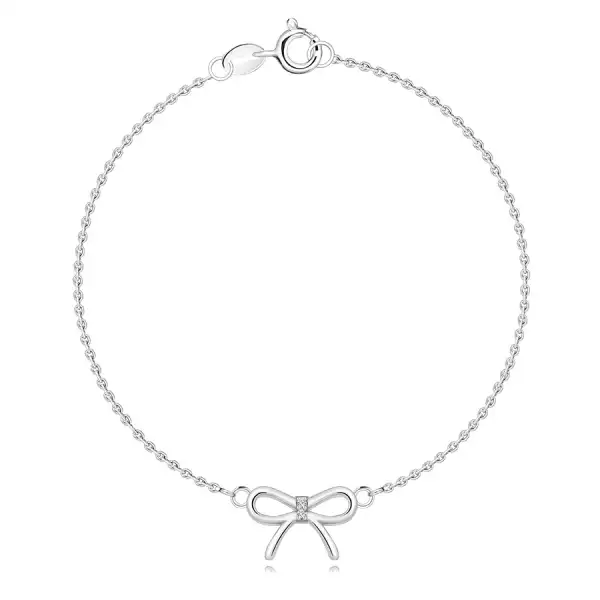  925 ezüst karkötő platina bevonatttal- masni átlátszó gyémántokkal