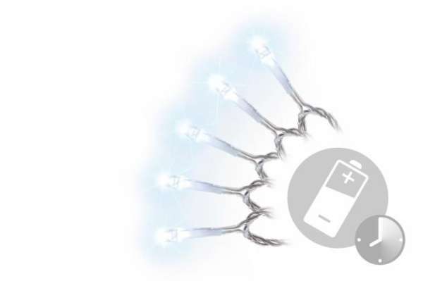 NEXOS Karácsonyi fényfüzér 10 m 100 LED hideg fehér