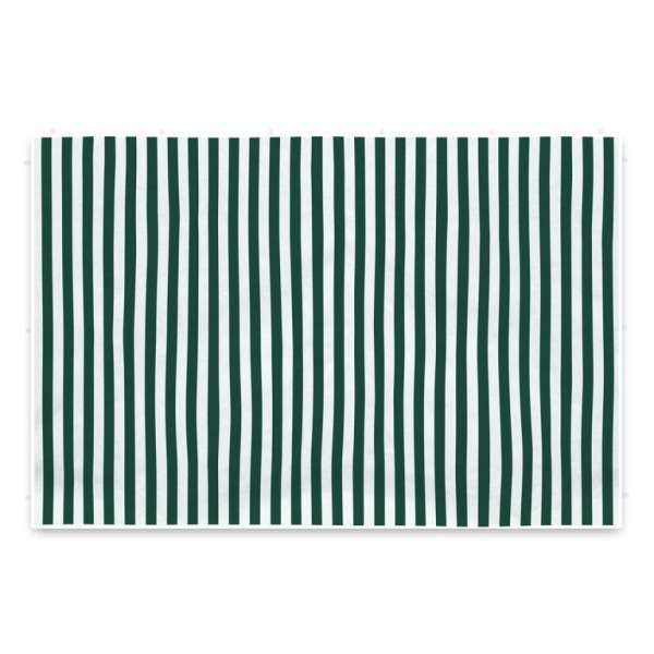 Két oldalfal kerti sátorhoz - fehér/zöld - ablak nélkül