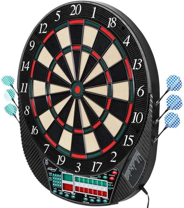 PHYSIONICS Elektronikus darts tábla 16 játékos + 12 nyíl