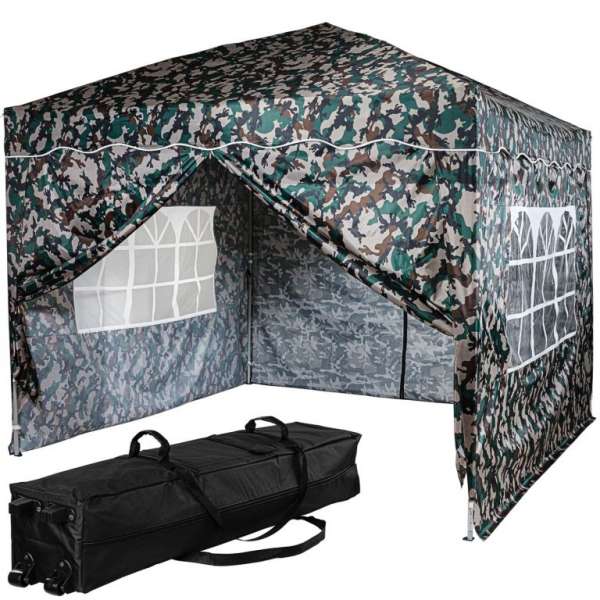 INSTENT BASIC Kerti pavilon 3 x 3 m woodland + 4 oldalfal