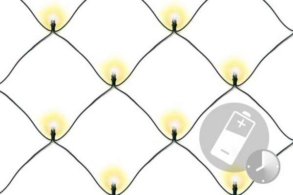 NEXOS LED fényháló 1,5 x 1.5 m 100 dióda meleg fehér