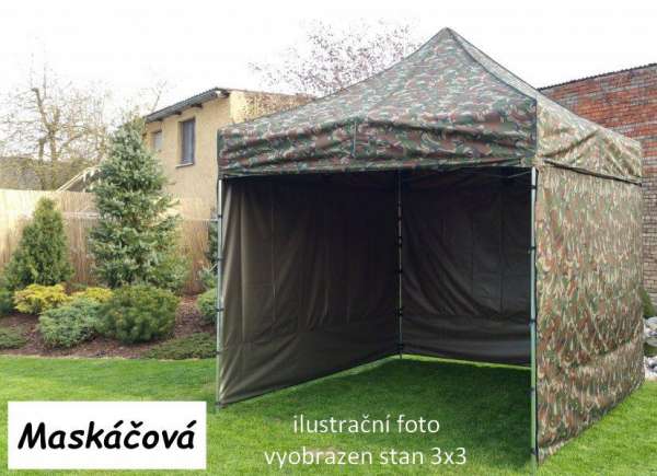 Tradgard Kerti pavilon PROFI STEEL 3 x 6 m terepmintás