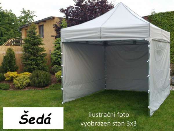 Tradgard Kerti pavilon PROFI STEEL 3 x 6 m szürke