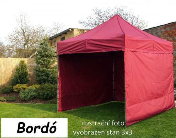 Tradgard Kerti pavilon PROFI STEEL 3 x 6 m bordó