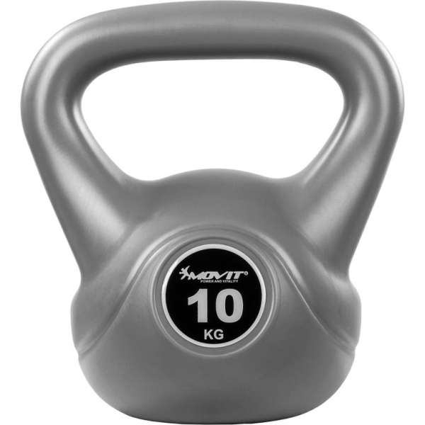 MOVIT Kettlebell 10 kg szürke/fekete