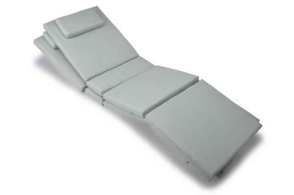 Kerti párna készlet nyugágyhoz  világosszürke 2 db