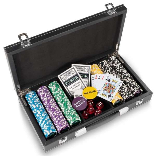 TUIN Póker bőrönd Texas Holdem Black Jack lézer zsetonnal