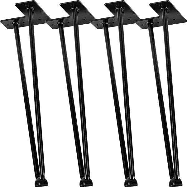 STILISTA Bútorláb 2 rúdból álló 40 cm fekete